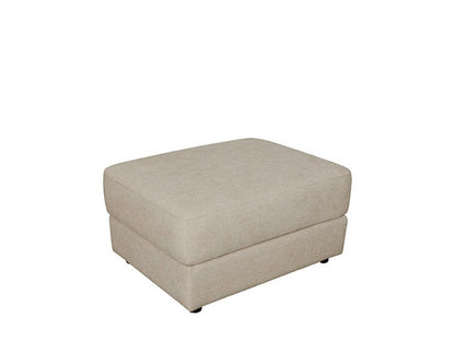 Elliot Fabric Ottoman - Beige