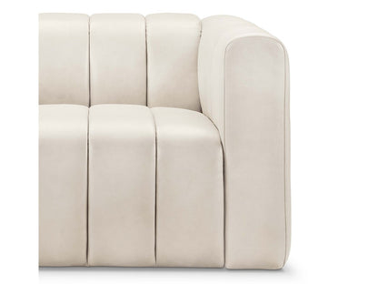 Gianna Leather Sofa - Ivory