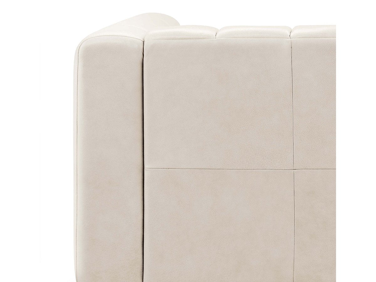 Gianna Leather Sofa - Ivory