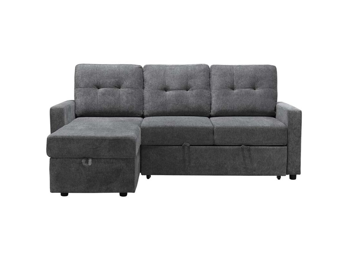 Kylie Storage Sofa Bed Reversible Sectional - Dark Gray