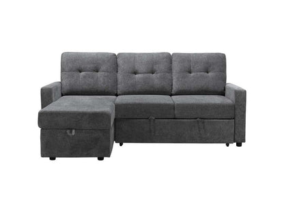 Kylie Storage Sofa Bed Reversible Sectional - Dark Gray