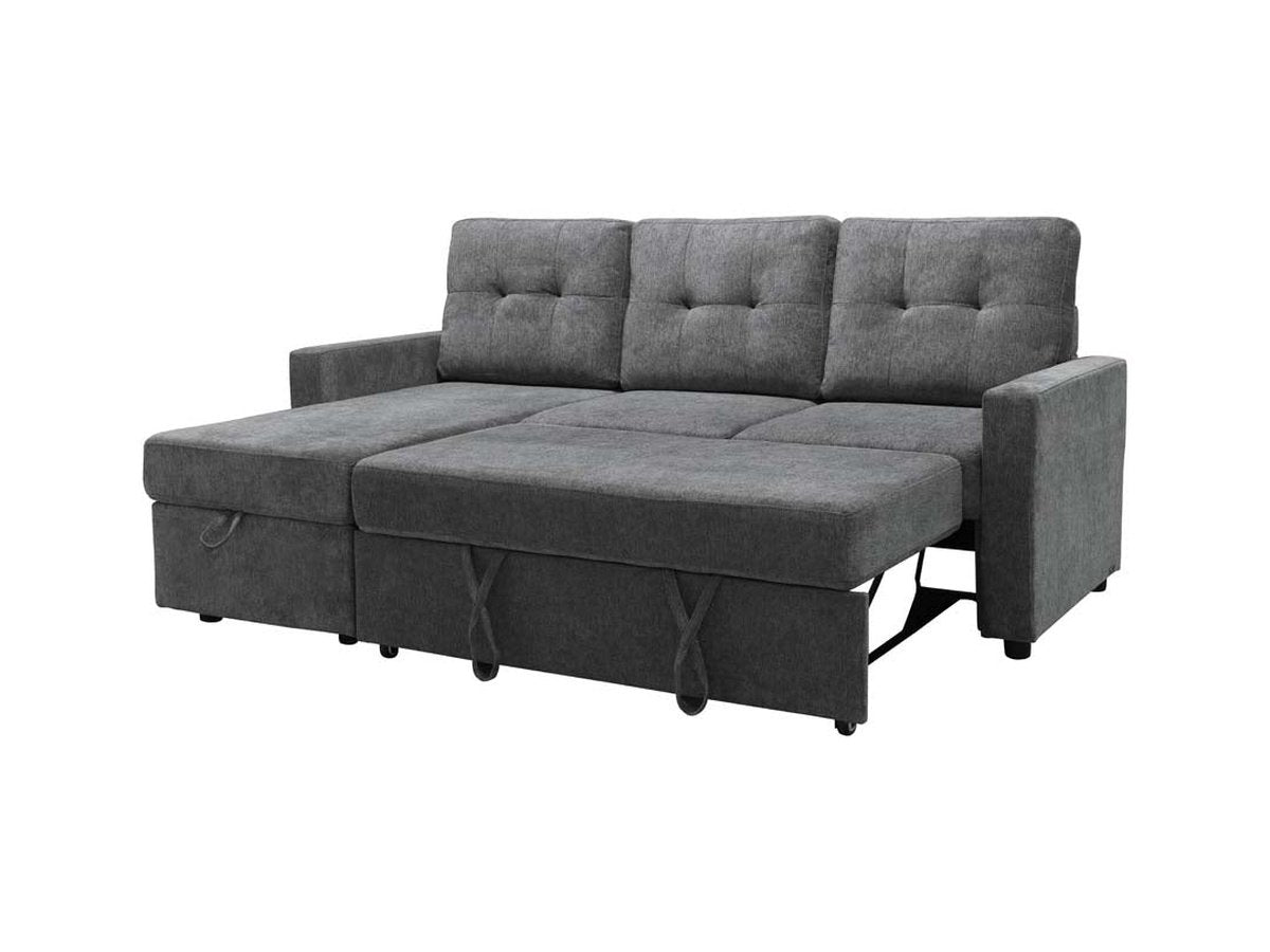 Kylie Storage Sofa Bed Reversible Sectional - Dark Gray