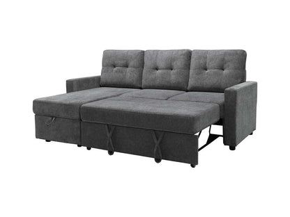Kylie Storage Sofa Bed Reversible Sectional - Dark Gray