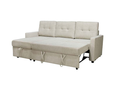 Kylie Storage Sofa Bed Reversible Sectional - Cream