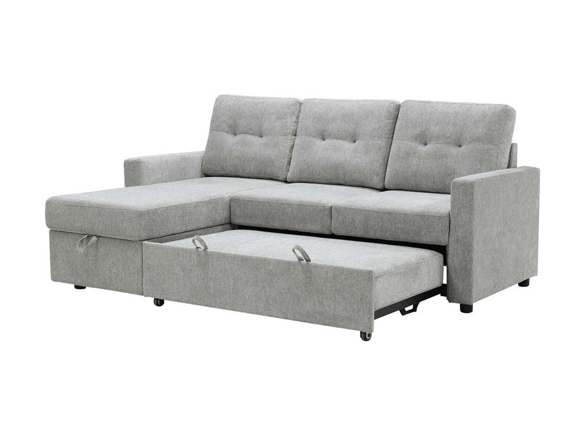 Kylie Storage Sofa Bed Reversible Sectional - Light Gray