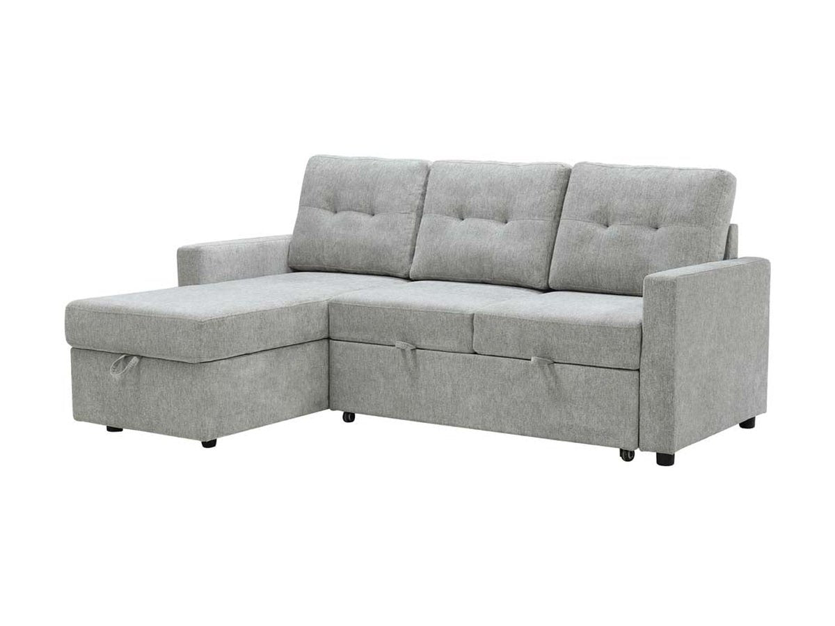 Kylie Storage Sofa Bed Reversible Sectional - Light Gray