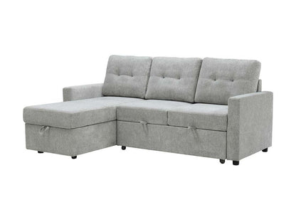 Kylie Storage Sofa Bed Reversible Sectional - Light Gray