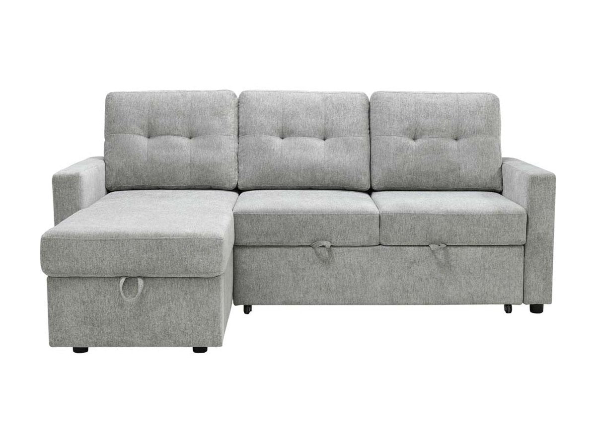 Kylie Storage Sofa Bed Reversible Sectional - Light Gray