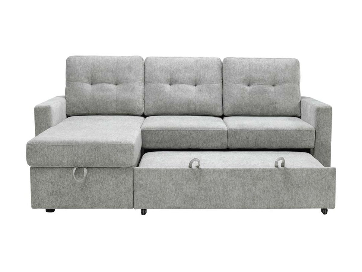 Kylie Storage Sofa Bed Reversible Sectional - Light Gray