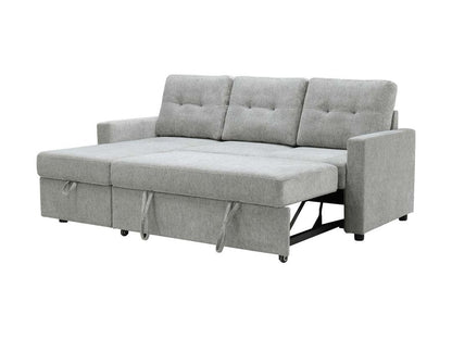 Kylie Storage Sofa Bed Reversible Sectional - Light Gray