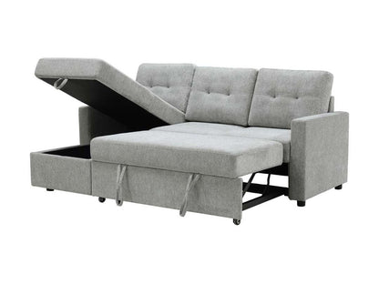 Kylie Storage Sofa Bed Reversible Sectional - Light Gray