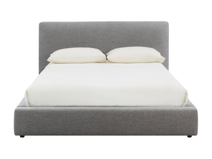 Luxe Upholstered Bed - Gray - Queen