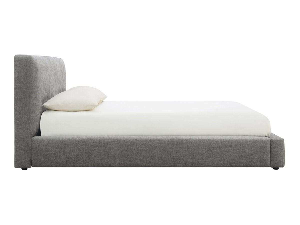 Luxe Upholstered Bed - Gray - Queen