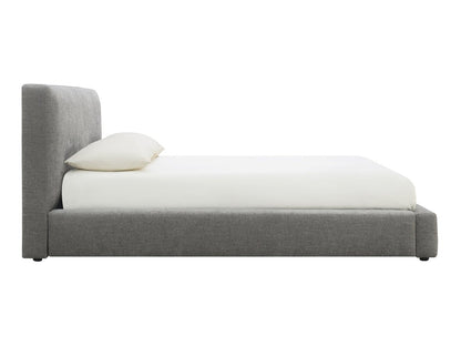 Luxe Upholstered Bed - Gray - Queen