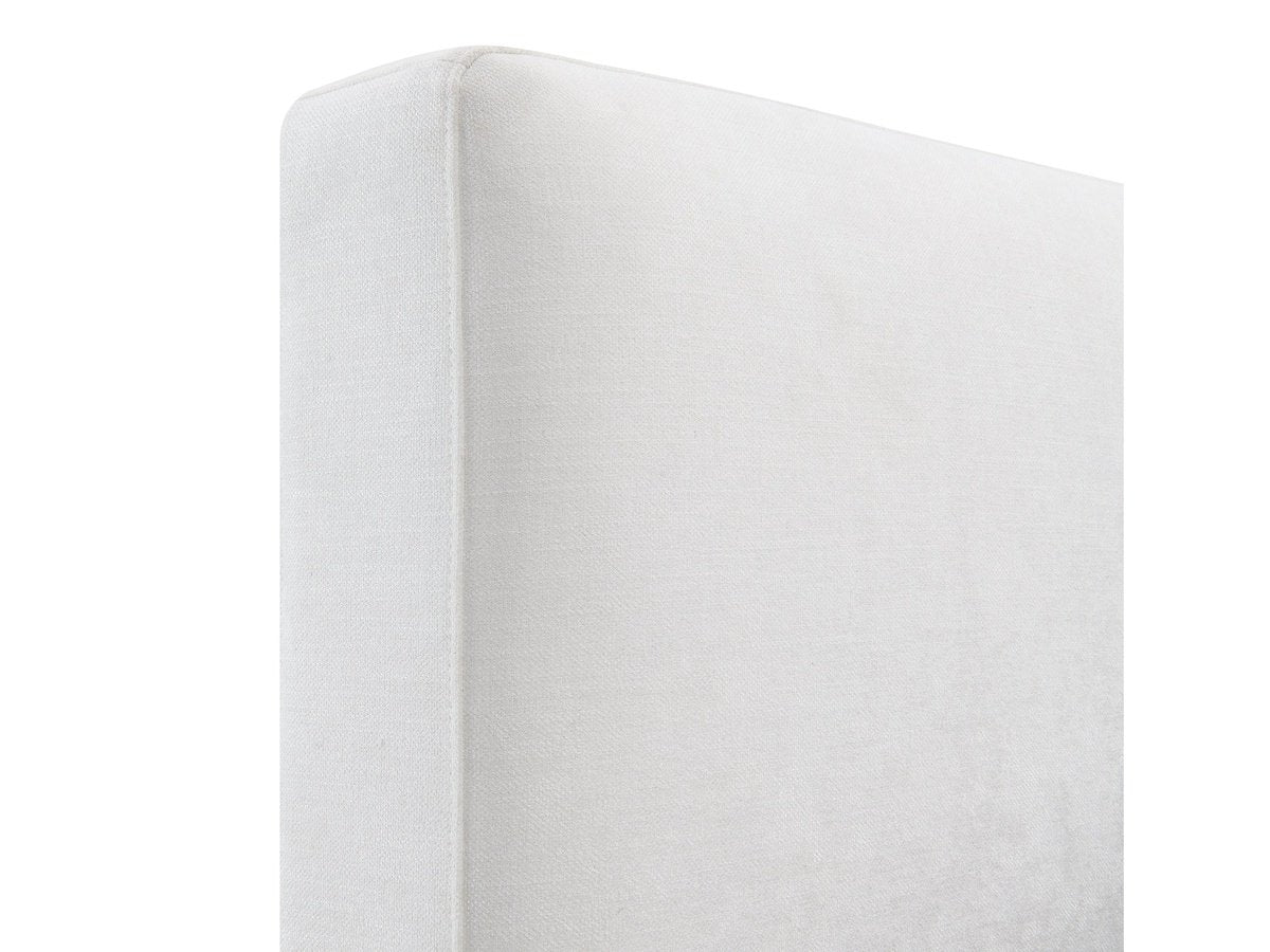 Luxe Upholstered Bed - White - Queen