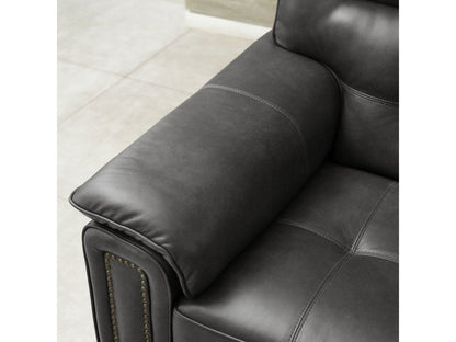 Harrison Leather Chair, Grey Default Title