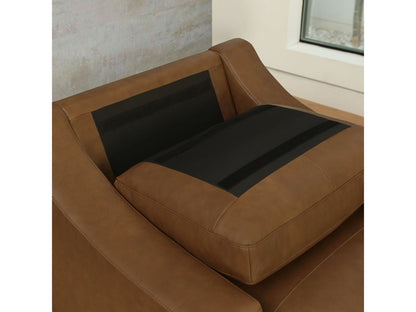 Merona Leather Sofa, Camel Default Title