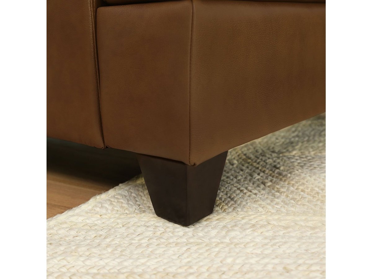 Merona Leather Sofa, Camel Default Title