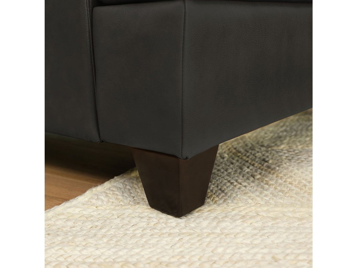 Merona Leather Sofa, Grey Default Title