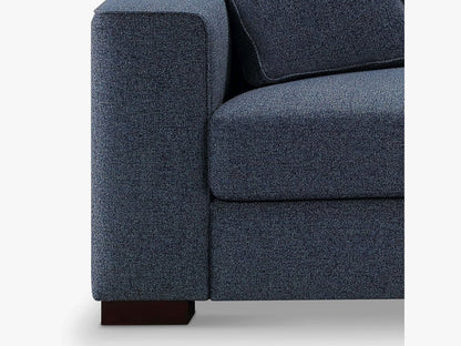 Tamora Fabric Loveseat, Blue Default Title