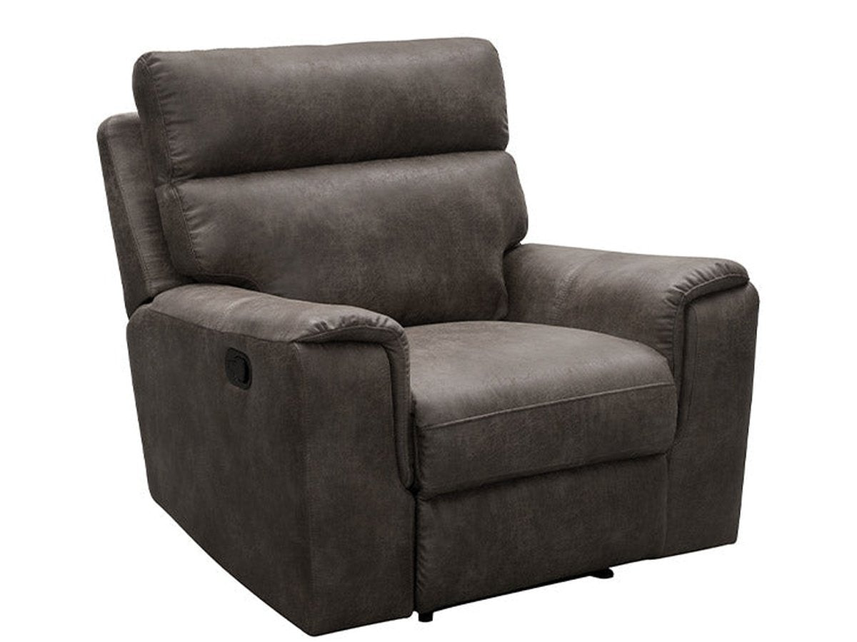 Lawrence Fabric Recliner, Espresso Default Title