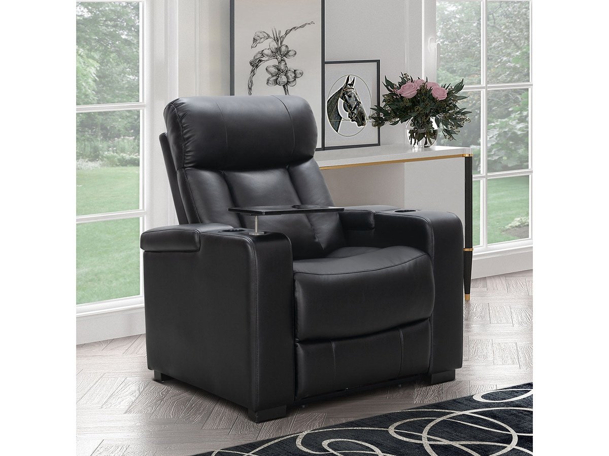 Larson Power Theater Recliner, Black Default Title