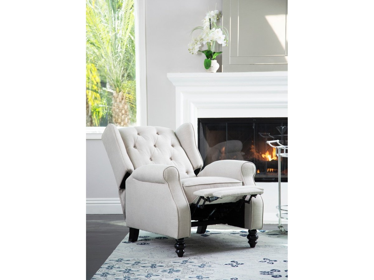 Sydney Fabric Pushback Recliner Default Title