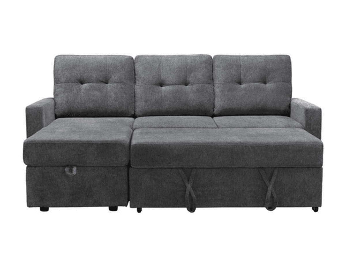 Kylie Storage Sofa Bed Reversible Sectional - Dark Gray