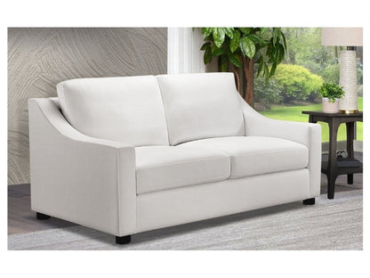 Larissa Fabric Loveseat - White