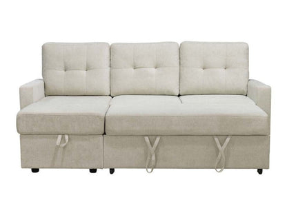 Kylie Storage Sofa Bed Reversible Sectional - Cream