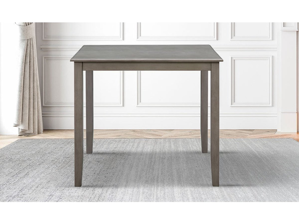 Walker Wood Counter Height Table, Light Grey Default Title