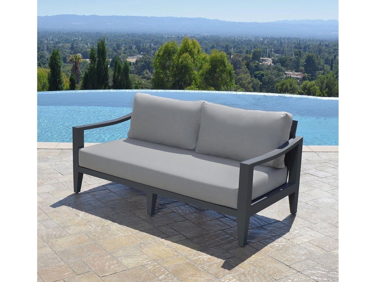 Hyland Hills 4-pc Outdoor Seating Set - Gray Aluminum