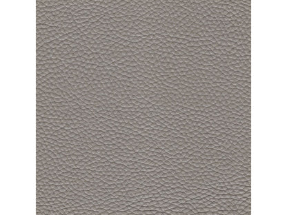 Teagan Leather Ottoman - Gray